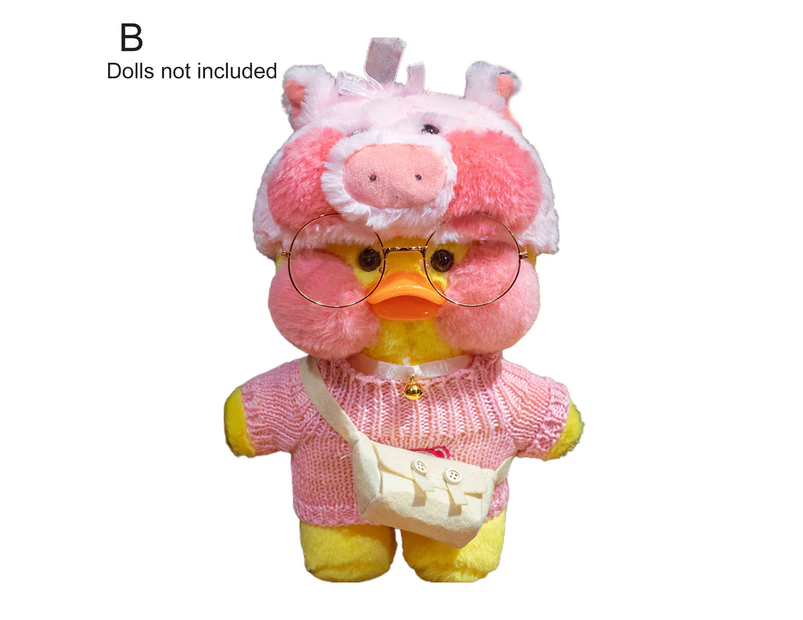 Duck Doll Comfortable Cute Face Non-Deformed Wearing Hyaluronic Acid Little Yellow Duck Doll for Kids B