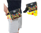 Adjustable Round Elastic Balls Storage Bag Pouch for Rival Zeus Apollo Refill Toy Black