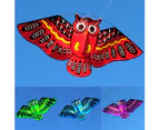 Outdoor Colorful Cartoon Owl Easy Flying Kite with 50m Line Children Kids Toys Green