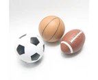 Mini Inflatable Rubber Ball Rugby Football Basketball Kids Outdoor Sports Toy Football