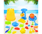 25Pcs/Set Kids Colorful Beach Sand Mold Play Set Outdoor Backyard Sandpit Toy