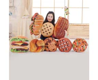 3D Simulation Cookie Pizza Bread Food Soft Nap Home Bed Cushion Kids Toy Gift 5#