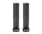 1 Set Locking Bike Grips Lightweight TPR Rubber Impact-resistant Handle Grips for MTB Grey