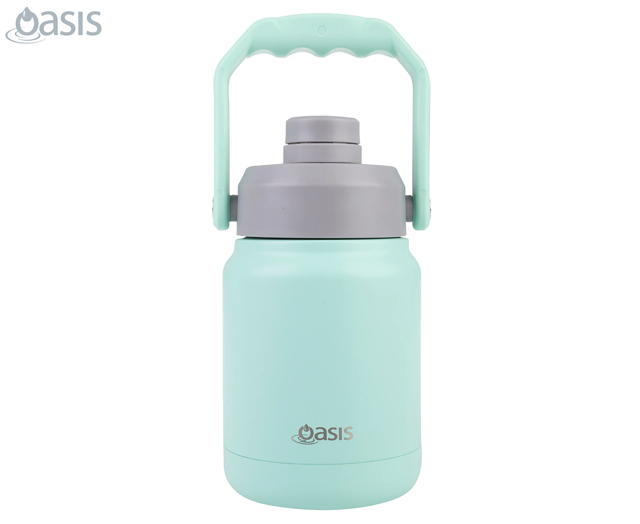 Oasis 1.2L Insulated Mini Jug Stainless Steel Drink Bottle w/Carry Handle Mint