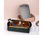 Desktop Leather Storage Basket Sundries Jewelry Key Storage Box, Size: Small (Gray)