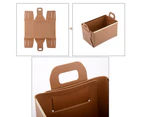 Desktop Leather Storage Basket Sundries Jewelry Key Storage Box, Size: Small (Brown)