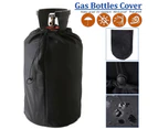 210D Oxford Cloth Gas Tank Cover Outdoor Waterproof Dust-Proof And UV-Proof Propane Tank Cover, Size: 31x59cm(Black)