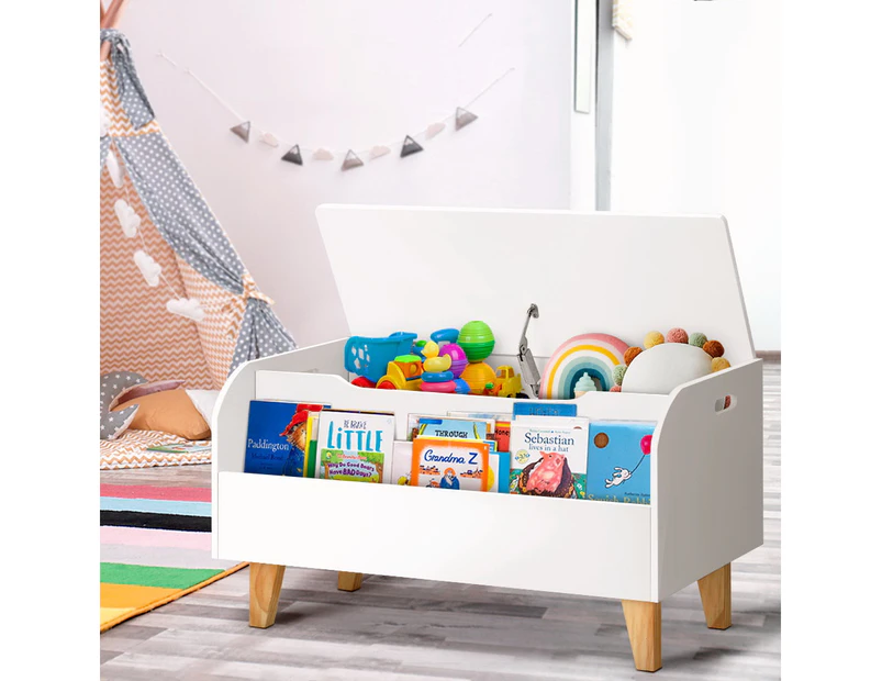 Keezi Kids Toy Box Chest Bookshelf Storage Children Bookcase Organiser Display