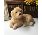 Puppy Simulation Doll Toy Mini Pekingese Dog Ornament Home Car Office Decor-Dark