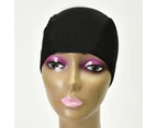Wigs Cap Stretchable Hair Accessories Silk Dome Stretchable Wigs Cap for Long Hair-Black