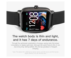 Smart Watch Men Women Sport IP67 Waterproof Clock Heart Rate Pressure Monitor Smart watch For IOS Android T98 - Black