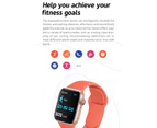 Smart Watch With Two Buttons Men Women DIY Watch Face Bluetooth Call Waterproof Sport IWO 14 Smartwatch T900 Pro Max Series 7 - Pink