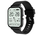 Smart Watch Men Women Bluetooth Call 1.69 Inch Big Screen Sport Heart Rate Monitor Smartwatch GT20 - Black Color