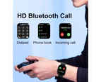 Smart Watch Men Women Bluetooth Call 1.69 Inch Big Screen Sport Heart Rate Monitor Smartwatch GT20 - Pink Steel Color
