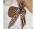 Women Fashion Retro Striped Streamer Sweet Hairband Ring Rope Hair Accessories-#1