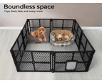 PaWz 8 Panel Dog Playpen Cage Enclosure Fence Puppy Plastic Play Pen Foldable