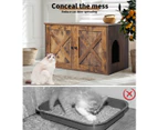 Pawz Enclosed Cat Litter Cabinet Box Furniture Kitty Toilet Tray Pet House Table