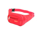 Unisex Outdoor Sports Waist Bag Waterproof Crossbody Pack Storage Bag Pouch Red