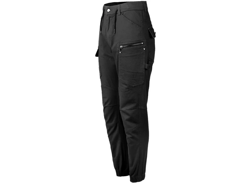 Elastic Waist Multi Pocket Zip Cargo Trouser | boohoo