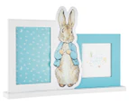 Beatrix Potter Peter Rabbit Double Picture Frame - White/Blue