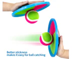 Toss and Catch Ball Set,3 Set Catch Game Toys Outdoor Games for Kids Backyard Games with 6 Paddles 3 Balls,Perfect Beach Toys Gift for Kids/Adults
