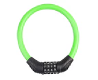 4 Digital Combination Password Cycling Security Bicycle Bike Cable Chain Lock Green