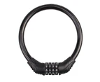 4 Digital Combination Password Cycling Security Bicycle Bike Cable Chain Lock Black