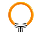 1 Set Mini Bicycle Lock Bold Anti-rust Anti-Theft Ring Shape Cycling Lock for Bike Dark Orange