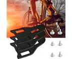 1 Set Ergonomic Design Easy Installation Free Adjustment Bicycle Cleat Plastic MTB Self-locking Bike Cleats Riding Boot Parts Black