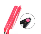 Girl's Fashion V Type Hair Straightener Comb DIY Salon Hairdressing Styling Tool