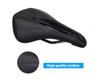 BALUGOE Bike Seat Shock Absorb Breathable Bike Supplies Surface Replacement Bicycle Saddle for Racing Black