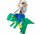 Inflatable Dinosaur Costume for Adult and Kid, T-REX Costume, Halloween Blow Up Costume, Dinosaur Rider Costume