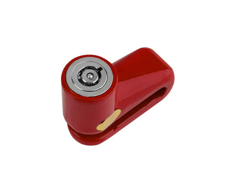 Mini Bicycle Cycling Motorcycle Security Safe Rotor Disk Disc Brake Wheel Lock Red
