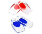 2 Pairs of Gel Heel Pads, Silicone Heel Cups and Cushions Absorbent,S