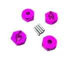 4Pcs 12mm Aluminum Wheel Hex Nut with Pins Drive Hubs for 1/10 HSP RC Car 102042 Yellow