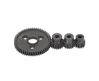 4Pcs Steel 15/17/19/54T Motor Pinion Gears Spare Parts for Traxxas Slash RC Car Black