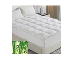 Luxton Queen Size 1000GSM Bamboo Mattress Topper with Gusset Support