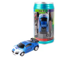 Creative Coke Can Mini Electric Remote Control Racing Car with Lights Kids Toy Black