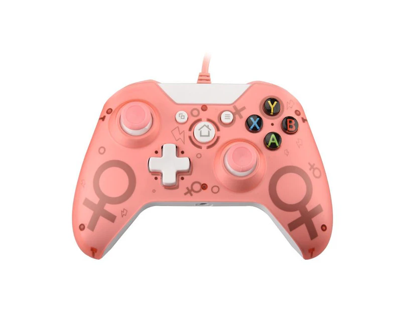 USB Wired Controller For Microsoft Xbox One Controller PC X-One Gamepad Joystick - Pink