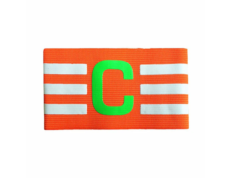 Football Captain Armband Soccer Competition Sports Match Leader Arm Band Badge Orange