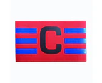 Football Captain Armband Soccer Competition Sports Match Leader Arm Band Badge Blue