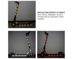Scooter Reflective Sticker Warning Strip Decals Decoration for Xiao-mi M365 Yellow