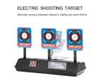 Electric Scoring Target with Flash Lighting Mobile Automatic Return 3-Position Dart Target Outdoor Shooting Training Aim Target Shooting Game  A