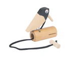 Preschool Toy Adorable Smoothly Polished Beech Preschool Wooden Woodpecker Toy for Home Wood