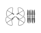 Propeller Blade Guard Circles Protector Accessories Kit for DJI Mavic Air 2 Grey+Silver