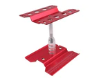 RC Car Work Station Adjustable 360 Degree Rotation Alloy Car Work Stand Repair Workstation for 1/10 1/8 for TRX4 for SCX10 for D90 Red