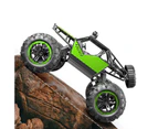 Remote Control Car Toy 4 Wheel-Drive Shock Proof 1:18 Scale RC Crawler Truck Toy for Children Green