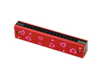 Wooden 16 Hole Fruit Pattern Harmonica Musical Instrument Educational Kids Toy Cherry