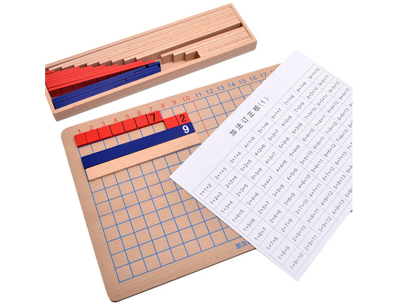 Wooden Colorful Addition Subtraction Board Mathematics Children Teaching Aids Add-subtract