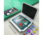Writing Tablet Multi-color 270 Degree Flip ABS Family School Writing Tablet for Kids Green